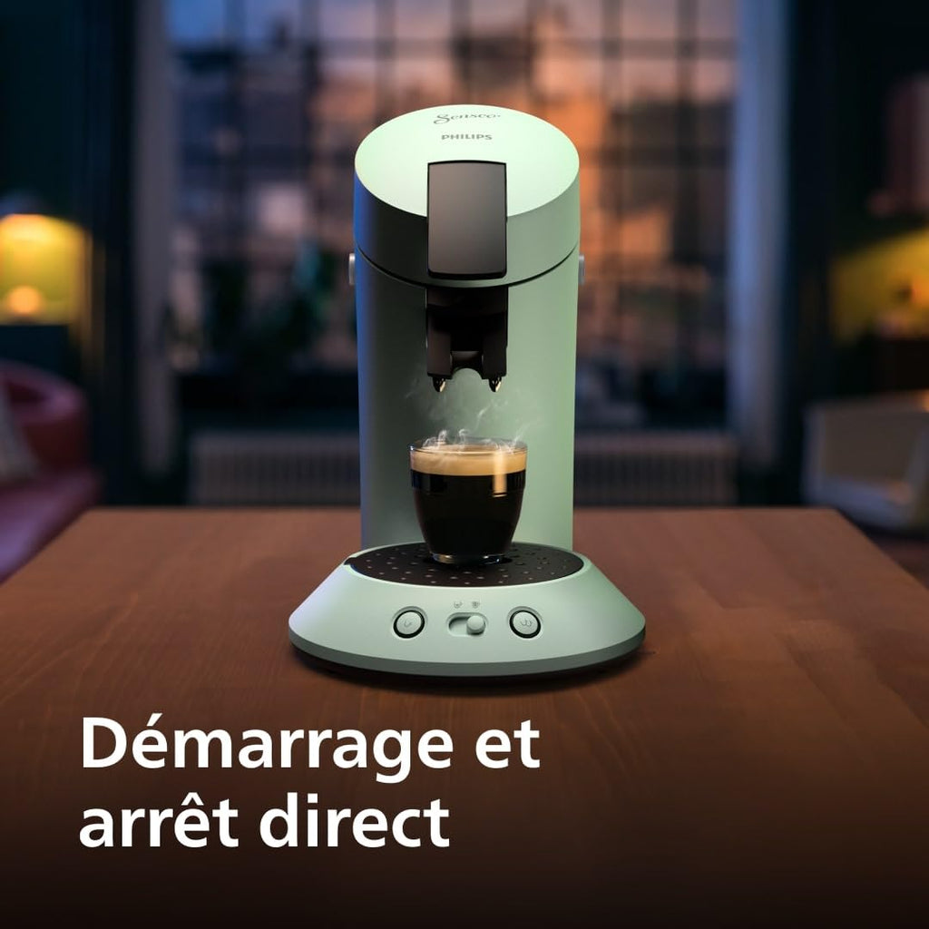 Machine à café à dosettes SENSEO Original Plus CSA210/80 - Vert Désert