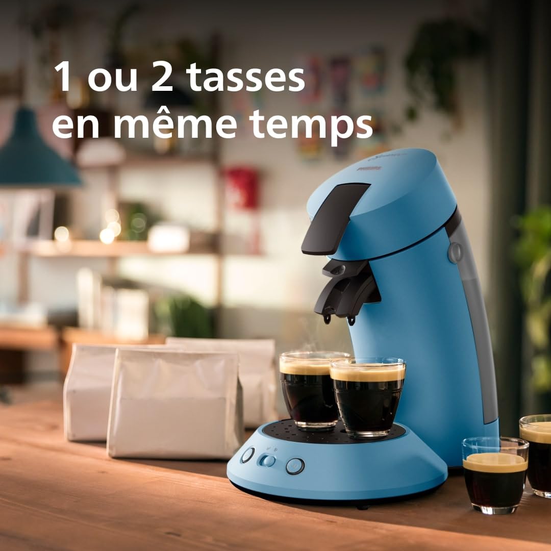 Machine à café à dosettes SENSEO Original Plus CSA210/00 - Bleu Paon