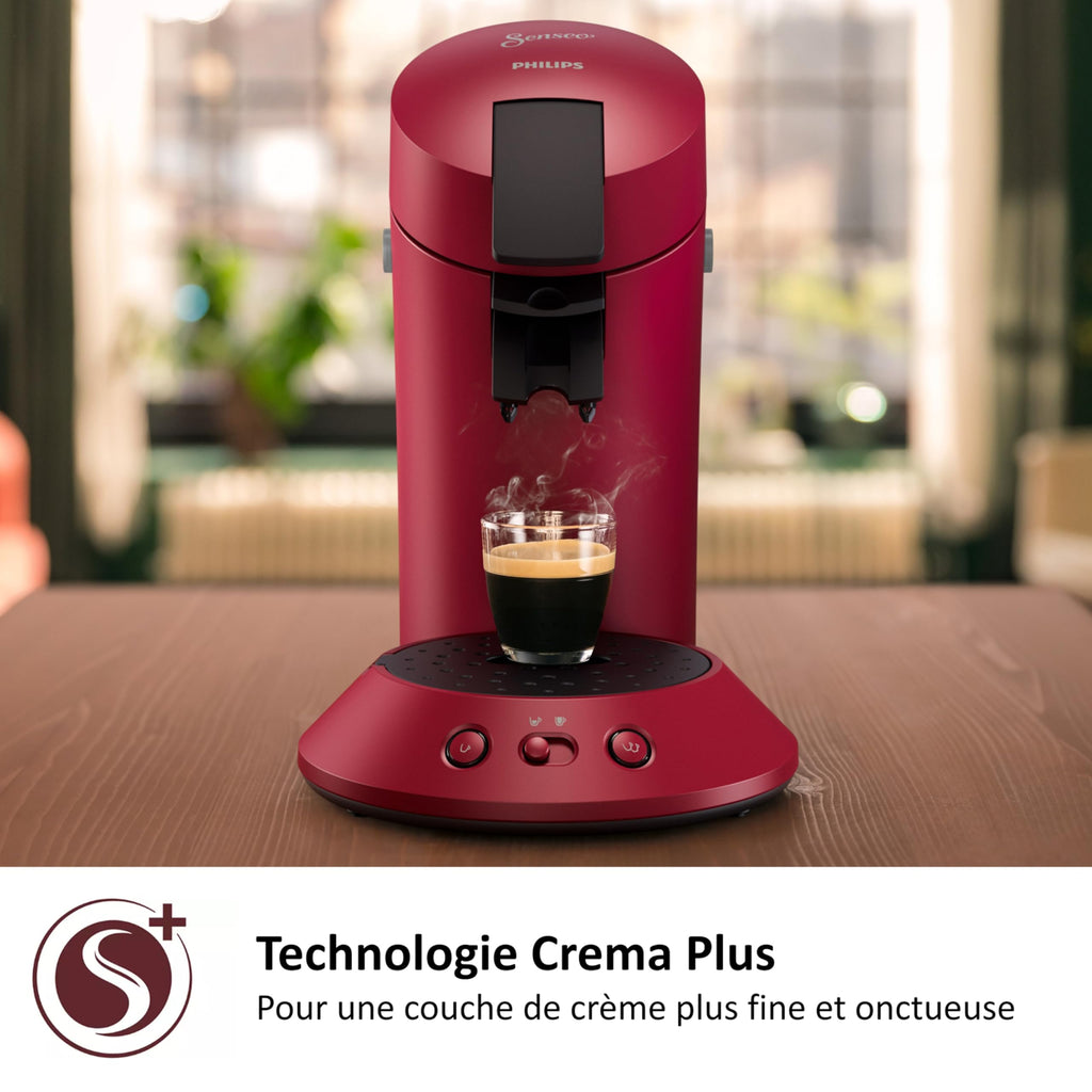 Machine à café à dosettes SENSEO Original Plus CSA210/91 - Rouge